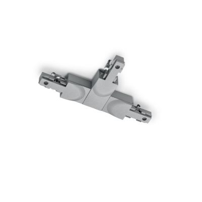 Grå T-stykke med leder venstre, 2-faset