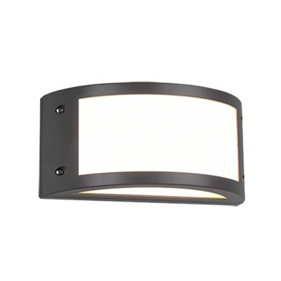 Antracit udendørslampe modern, Ivo, 12W, 3000K LED, IP54