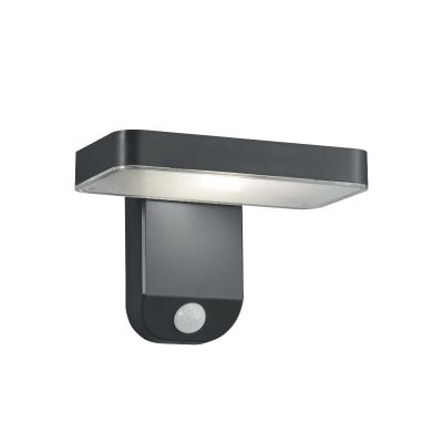 Antracit udendørs væglampe med bevægelsessensor modern, Summer, 4,5W, 3000K LED, IP44