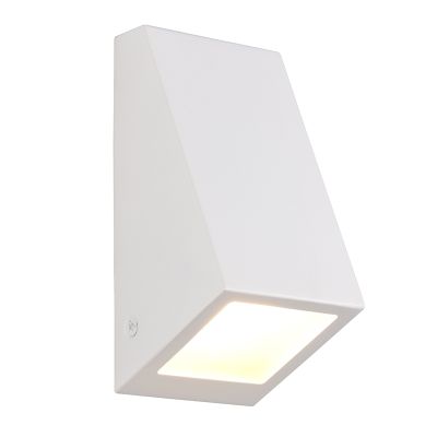 Hvid udendørslampe modern, Orkun, IP44