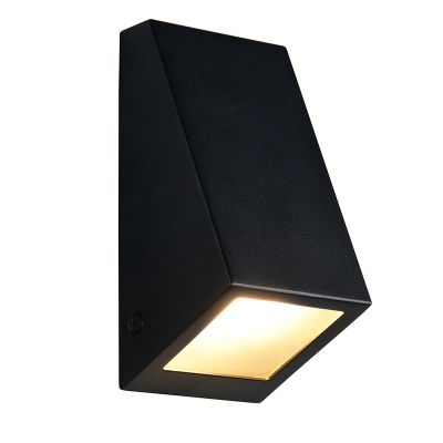 Sort udendørslampe modern, Orkun, IP44