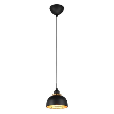 Sort pendler lampe industri, Sylvano