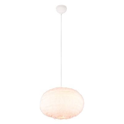 Beige pendler lampe stof, Vijay