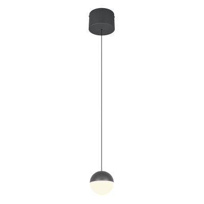 Antracit pendler lampe modern, Rigtje