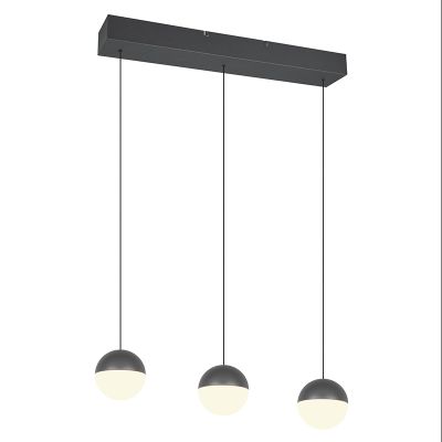 Antracit pendler lampe modern, Rigtje