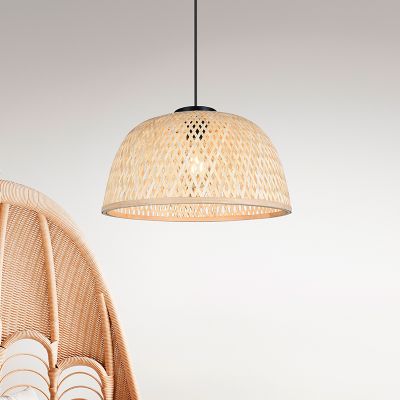 Rattan pendler lampe brun, Laut