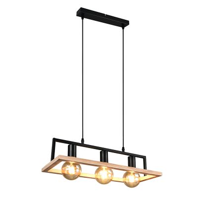 Brun pendler lampe modern, Sjeng
