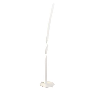 Hvid gulv lampe design, Quirinus, 19W, 4000K LED, med brytare