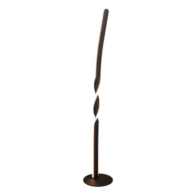 Sort gulv lampe design, Quirinus, 19W, 4000K LED, med brytare