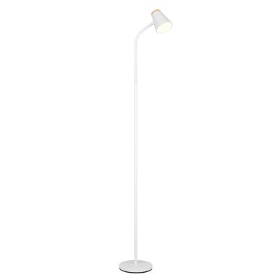 Hvid gulv lampe modern, Rahul, 4,5W, 3000K LED, med brytare