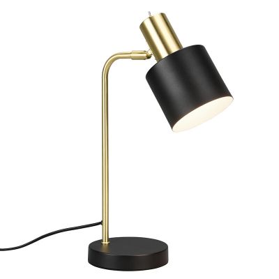 Sort bordlampe metal, Zoja, med brytare