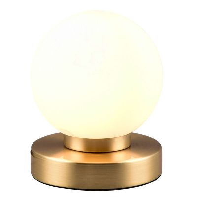 Messing bordlampe metal, Serdal, med brytare