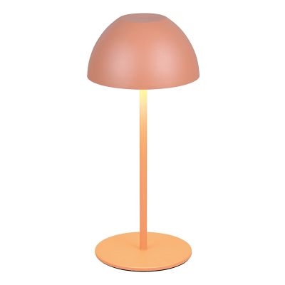 Orange genopladelige bordlampe plast, Mikhail, 2W, 3000K LED, IP44, med beröringsdimmer