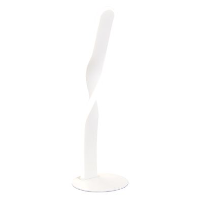 Hvid bordlampe design, Quirinus, 10W, 4000K LED, med brytare