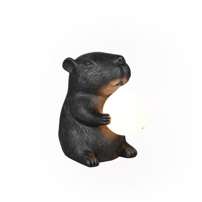 Sort bordlampe modern, Reduan, med brytare