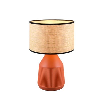 Keramik bordlampe orange, Shivam
