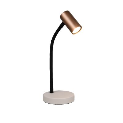 Brun bordlampe modern, Suradj, med brytare