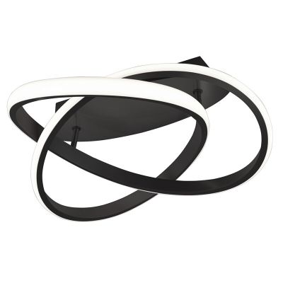 Sort plafond modern, Sanura, 18W, 3000K LED