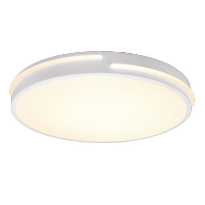 Hvid plafond modern, Fadi, 24W, varm til kold hvid justerbar LED, med fjärrkontroll