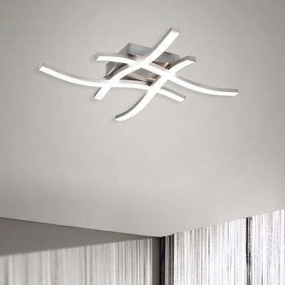 Nikkel loftlampe modern, Go, 5W, 4000K LED