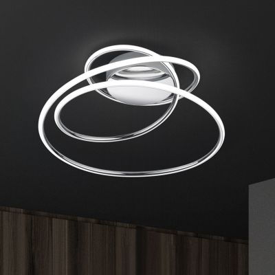 Krom plafond design, Marell, 36W, 4000K LED, 3 trins lysdæmper
