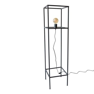 Industri gulv lampe sort, Redox, med brytare