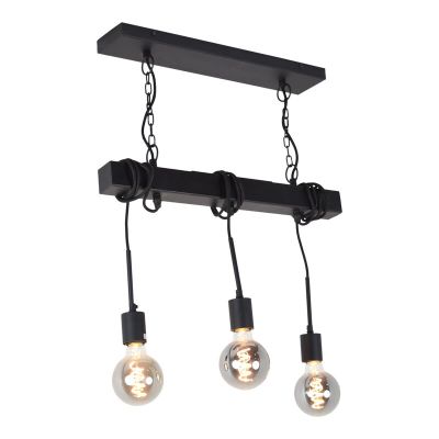 Industri loftlampe sort, Kezban