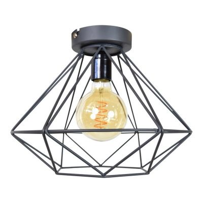 Industri loftlampe sort, Merlon