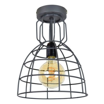 Industri loftlampe sort, Dexter