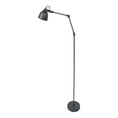 Industri gulv lampe sort, Melco, med brytare