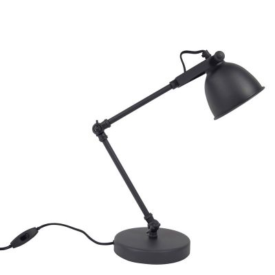 Industri bordlampe sort, Ferdy, med brytare