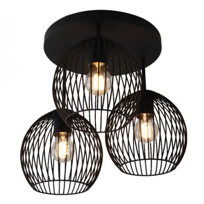 Industri loftlampe sort, Wiro