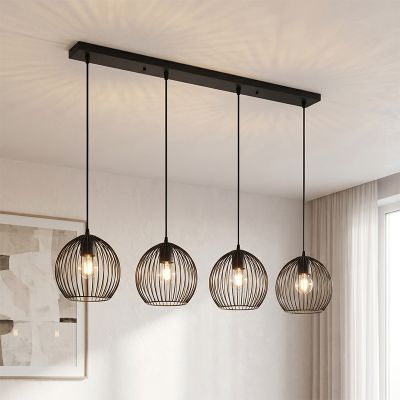 Industri pendler lampe sort, Wiro