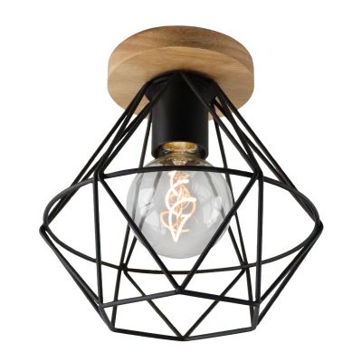Industri loftlampe sort, Jochem