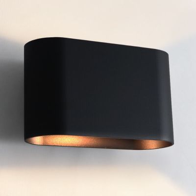 Modern up down væglampe sort, Rodigo