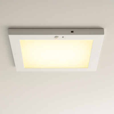 Plast loftslampe med sensor hvid, Luan, 20W, 3000K LED
