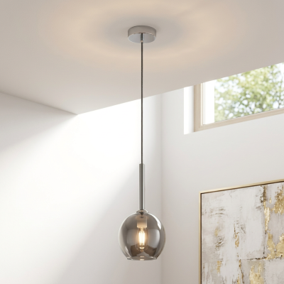 Design pendler lampe krom, Gwendolynn