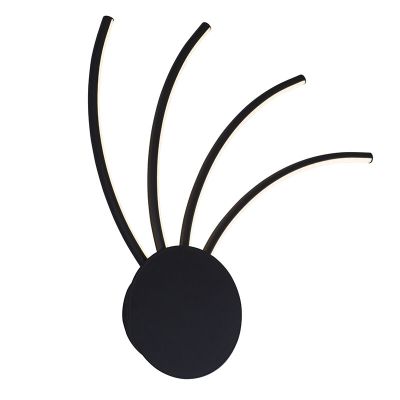 Modern væglampe guld, Laurina, 11W, varm til kold hvid justerbar LED