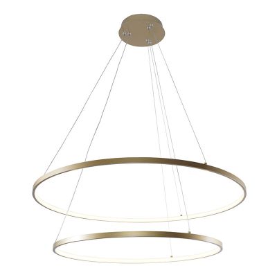 Design pendler lampe guld, Kubra, 60W, varm til kold hvid justerbar LED