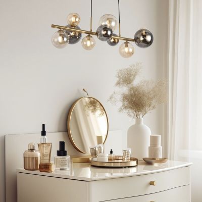 Design pendler lampe messing, Saad