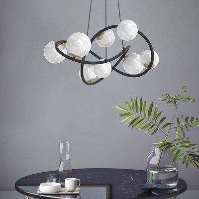 Modern pendler lampe hvid, Moritz