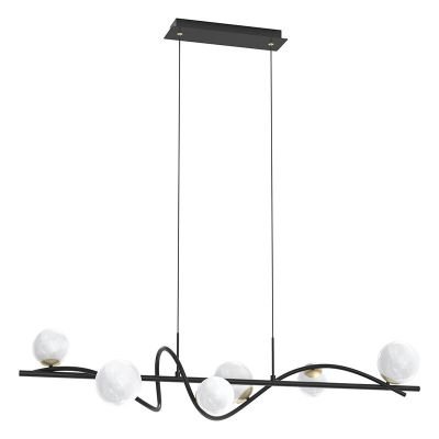 Modern pendler lampe hvid, Moritz