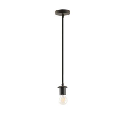 Modern pendler lampe uden skærm sort, Rika