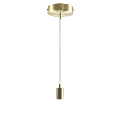 Aluminium pendler lampe uden skærm guld, Rika