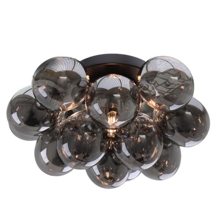 Metal loftlampe grå, Cyril