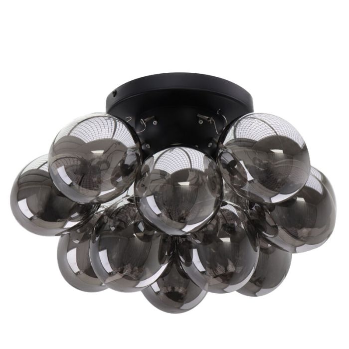 Metal loftlampe grå, Cyril