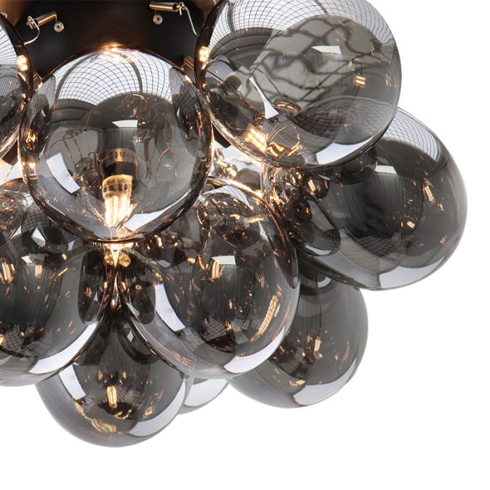 Metal loftlampe grå, Cyril