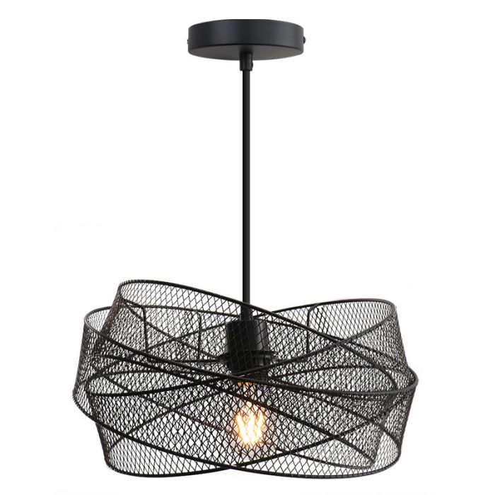 Industri pendler lampe sort, Diny