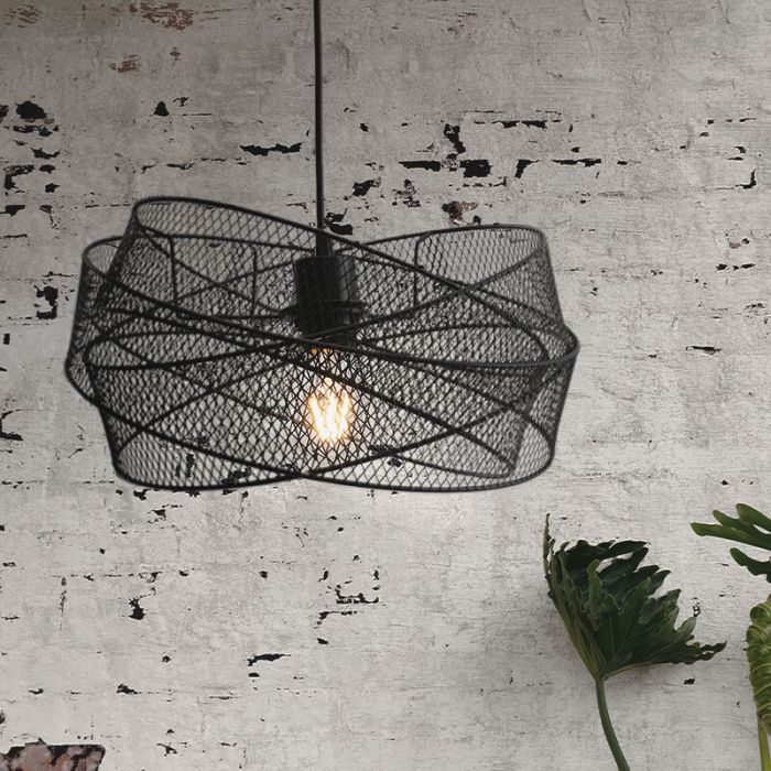 Industri pendler lampe sort, Diny