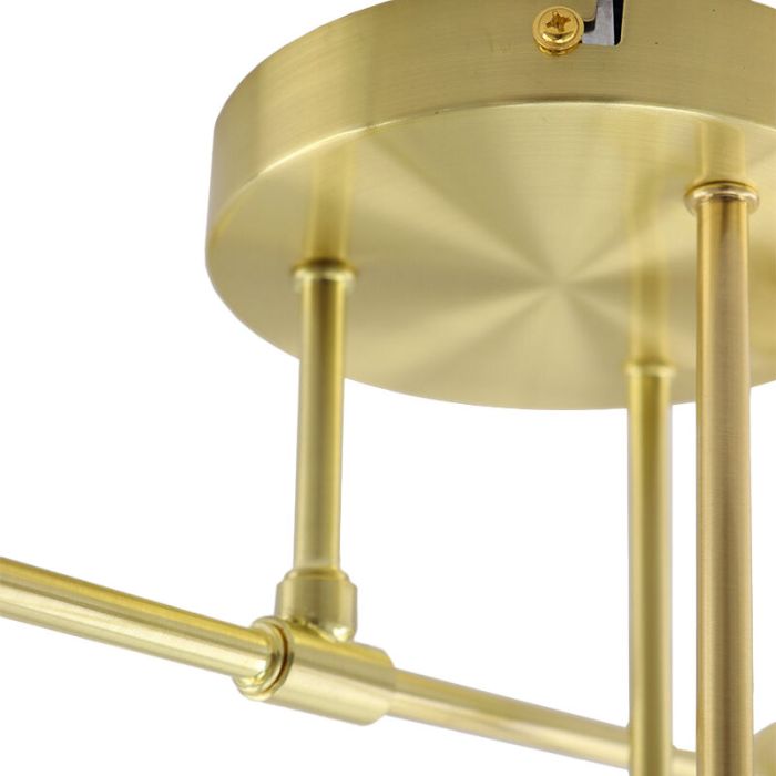 Modern loftlampe guld, Amos